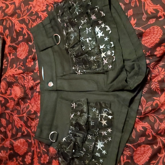 Dolls Kill x Hatsune Miku Star Bright Ruffle Shorts - Picture 1 of 4